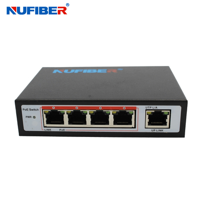 IEEE802.3af POE Powered Switch 4 Port 1 Uplink 1Gbps bant genişliği