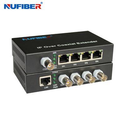 4 BNC Bağlantı Noktası 1 RJ45 Ethernet Koaks Genişletici 2km Üstün İzolasyon