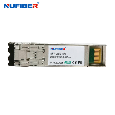 Kablosuz Ağ için 25G Ethernet Optik Alıcı-Verici SFP28 100m 850nm LC DDM
