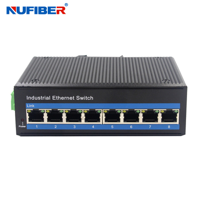 Din Raylı Yönetilmeyen Endüstriyel Anahtar 8 bağlantı noktalı Endüstriyel Gigabit Ethernet Anahtarı