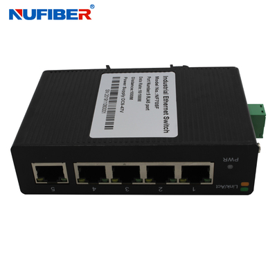 Endüstriyel 10 100M 5 UTP Bağlantı Noktası Ağ Ethernet Anahtarı 24V