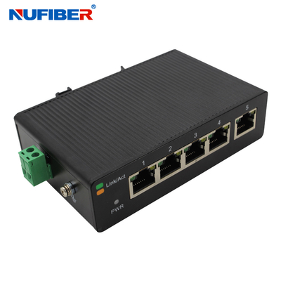 Endüstriyel 10 100M 5 UTP Bağlantı Noktası Ağ Ethernet Anahtarı 24V