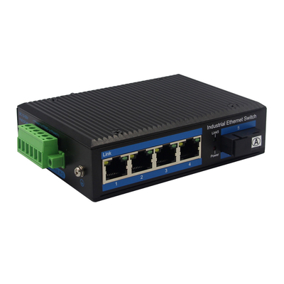 IP40 4 Bağlantı Noktalı Din Ray Gigabit Ethernet Fiber Medya Dönüştürücü