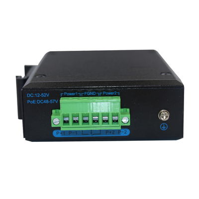 IP40 4 Bağlantı Noktalı Din Ray Gigabit Ethernet Fiber Medya Dönüştürücü