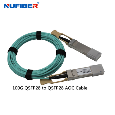 QSFP28 - QSFP28 AOC 850nm 100G SR4 Kablosu 1m-60m OM3 MTP MPO VCSEL PIN