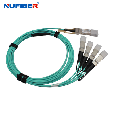 Nufiber AOC Pasif Bakır Kablo 100G QSFP28 - 4x25G SFP28 Breakout