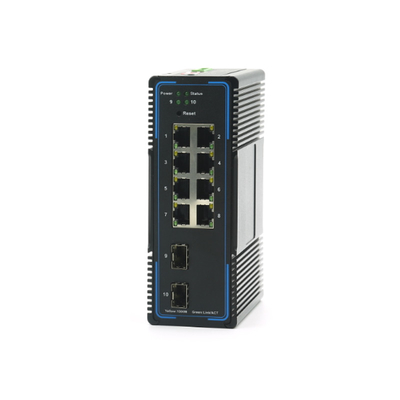 Endüstriyel Ethernet Yönetimli POE Anahtarı L2 8x10 / 100 / 1000base-T 2x1000base-X SFP