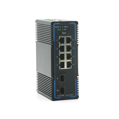 8 Bağlantı Noktalı Gigabit Endüstriyel Ethernet Anahtarı, IP44 Yönetilen POE Anahtarı