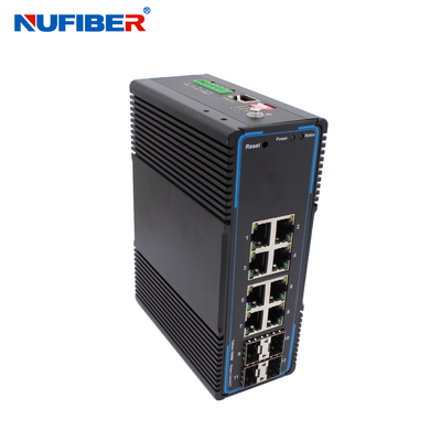 Endüstriyel Ethernet 4*1000M Yönetilen SFP Anahtarı 24V Güç Kaynağı