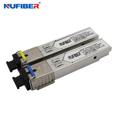 1,25 Gb/sn SFP Alıcı-Verici tek fiber tek modlu 3km 1310nm SC DDM