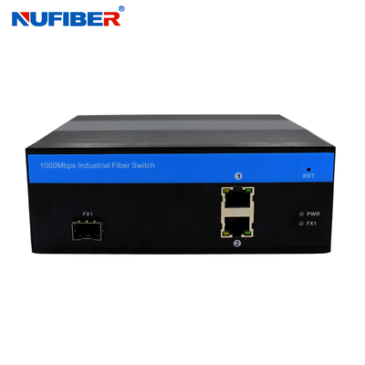2 UTP 1 SFP Bağlantı Noktalı SNMP Telnet WEB Yönetilen Endüstriyel Anahtar