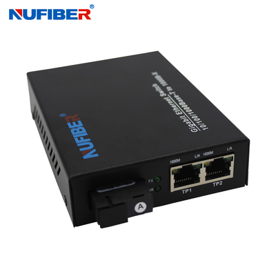 2 Rj45 1 Fiber Bağlantı Noktalı Gigabit Fiber Ethernet Anahtar Dönüştürücü