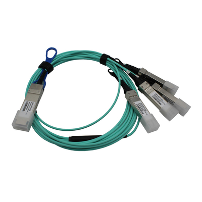 Depolama Alanı Ağları için QSFP28 - 4x25G OM3 Aktif Optik Kablo AOC 100G