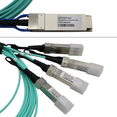 Veri Merkezi için 1m 3m Aktif Optik Kablolar 40G - 4x10G Qsfp Aoc Kablosu