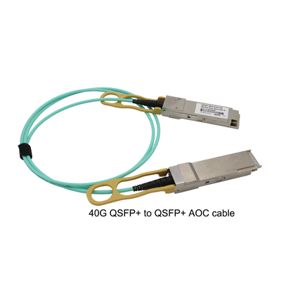 40G QSFP28 AOC Kablosu, Veri Merkezi İçin 3m 5m Aktif Fiber Optik Kablo