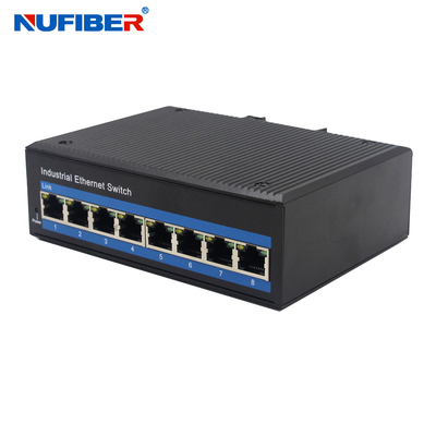 1000M 8 Portlu Endüstriyel Ethernet Anahtarı IP40 Koruma Sınıfı