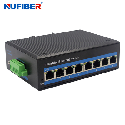 1000M 8 Portlu Endüstriyel Ethernet Anahtarı IP40 Koruma Sınıfı