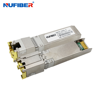 10GBASE-T Bakır RJ45 CAT6A 30m Ethernet SFP Modülü