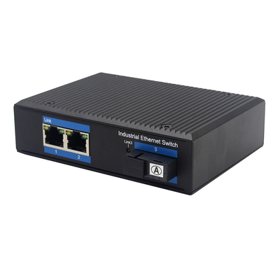 Fiber - 2 UTP Bağlantı Noktası Yönetilmeyen Endüstriyel Ethernet Anahtarı
